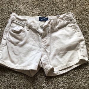 White old navy jean shorts